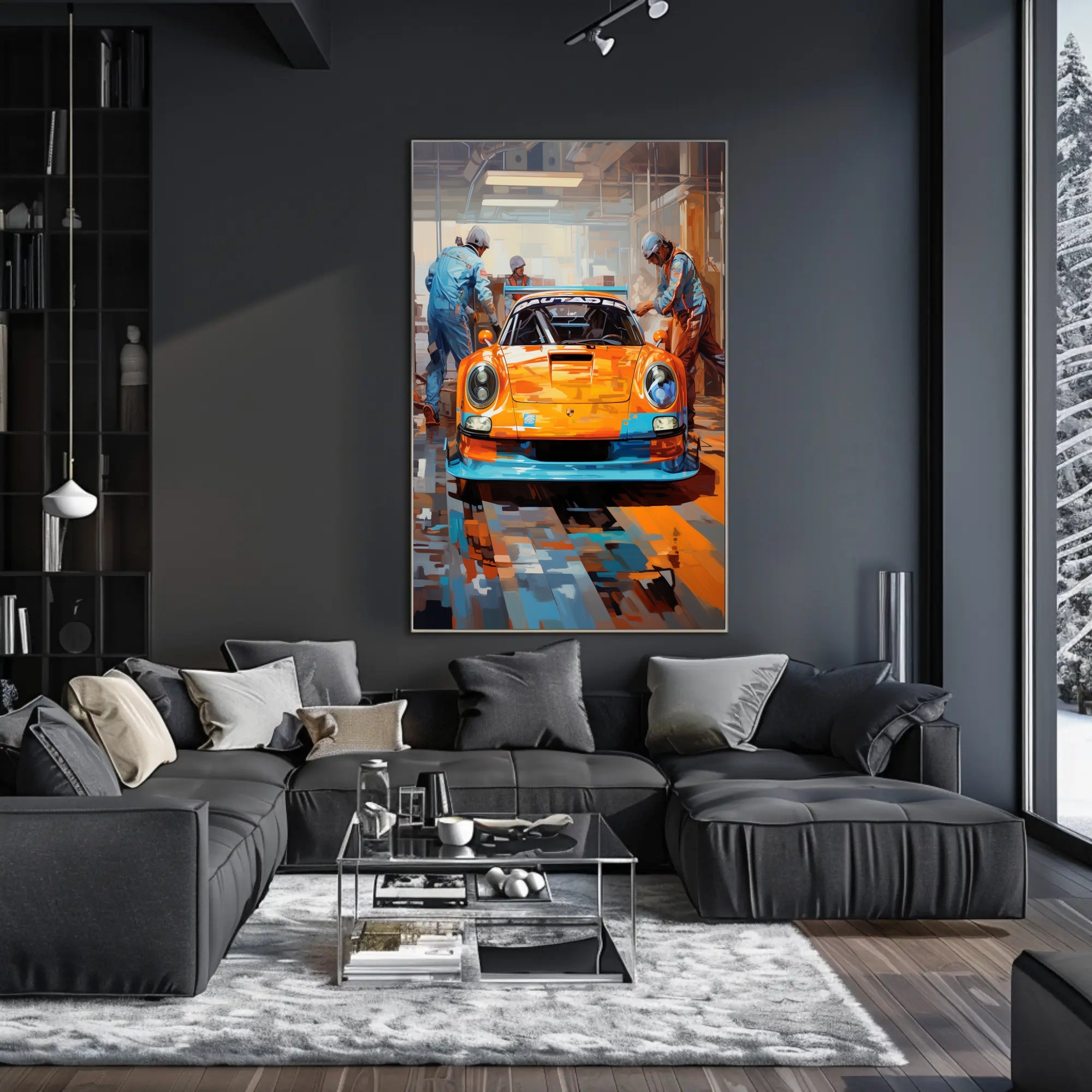 Racing Pit Stop Poster PosterGoat