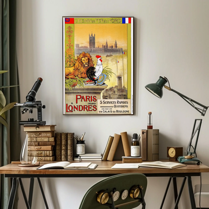 Paris to London – Chemin de Fer du Nord Poster