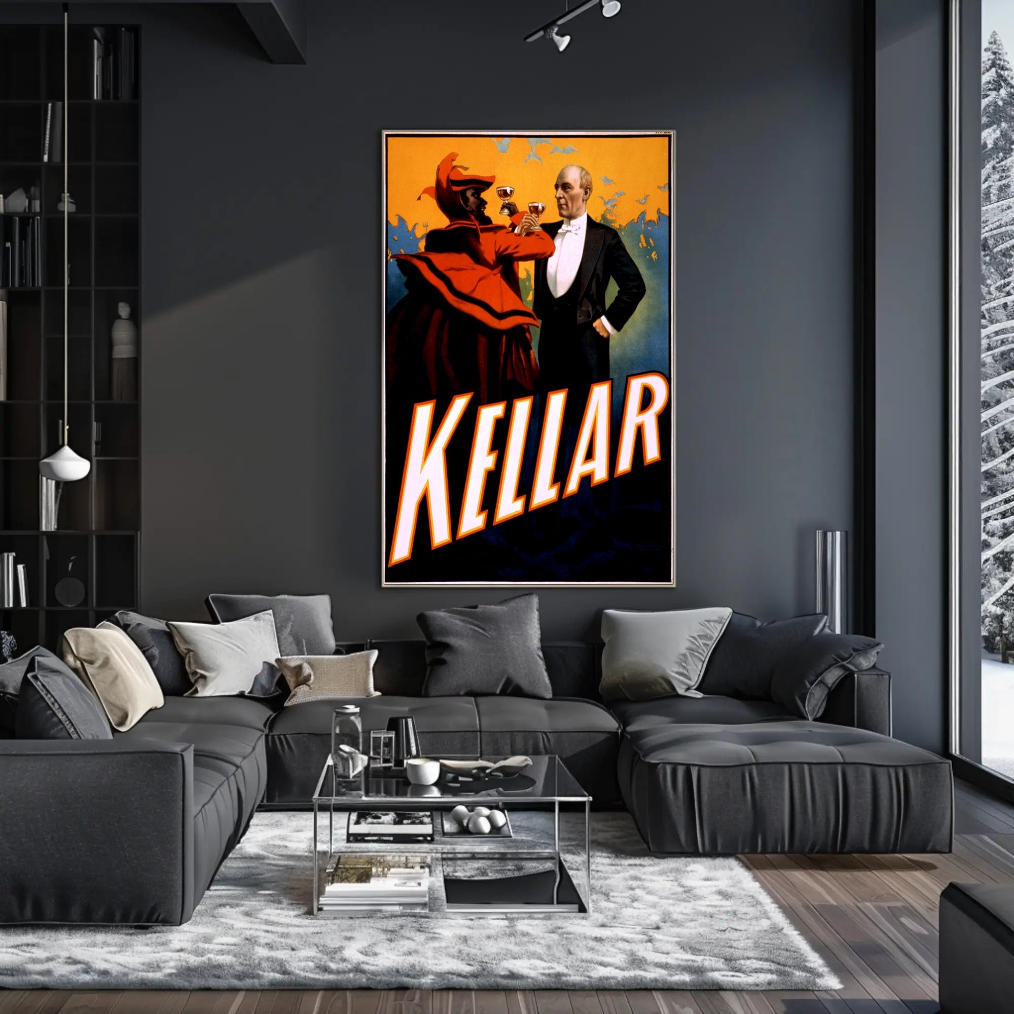 Kellar Vintage Magic Show Poster - Abstract, Artistic, or Pop Culture Poster