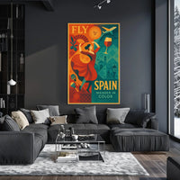 Fly to Spain Wander in Color Poster