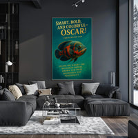 Oscar Fish Modern Art Poster: Bold & Colorful