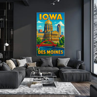 Iowa State Capitol Des Moines Poster