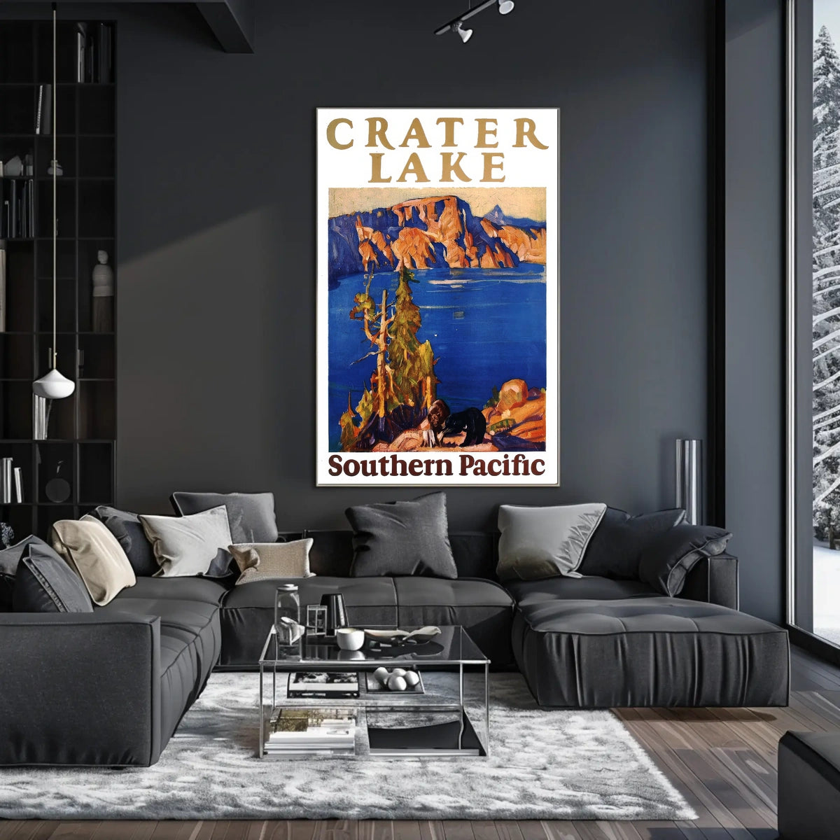 Crater Lake Southern Pacific Poster