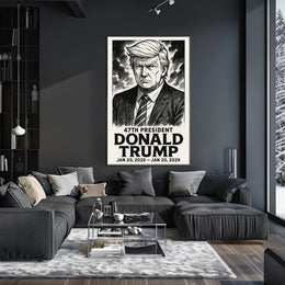 Donald Trump 47th President Poster