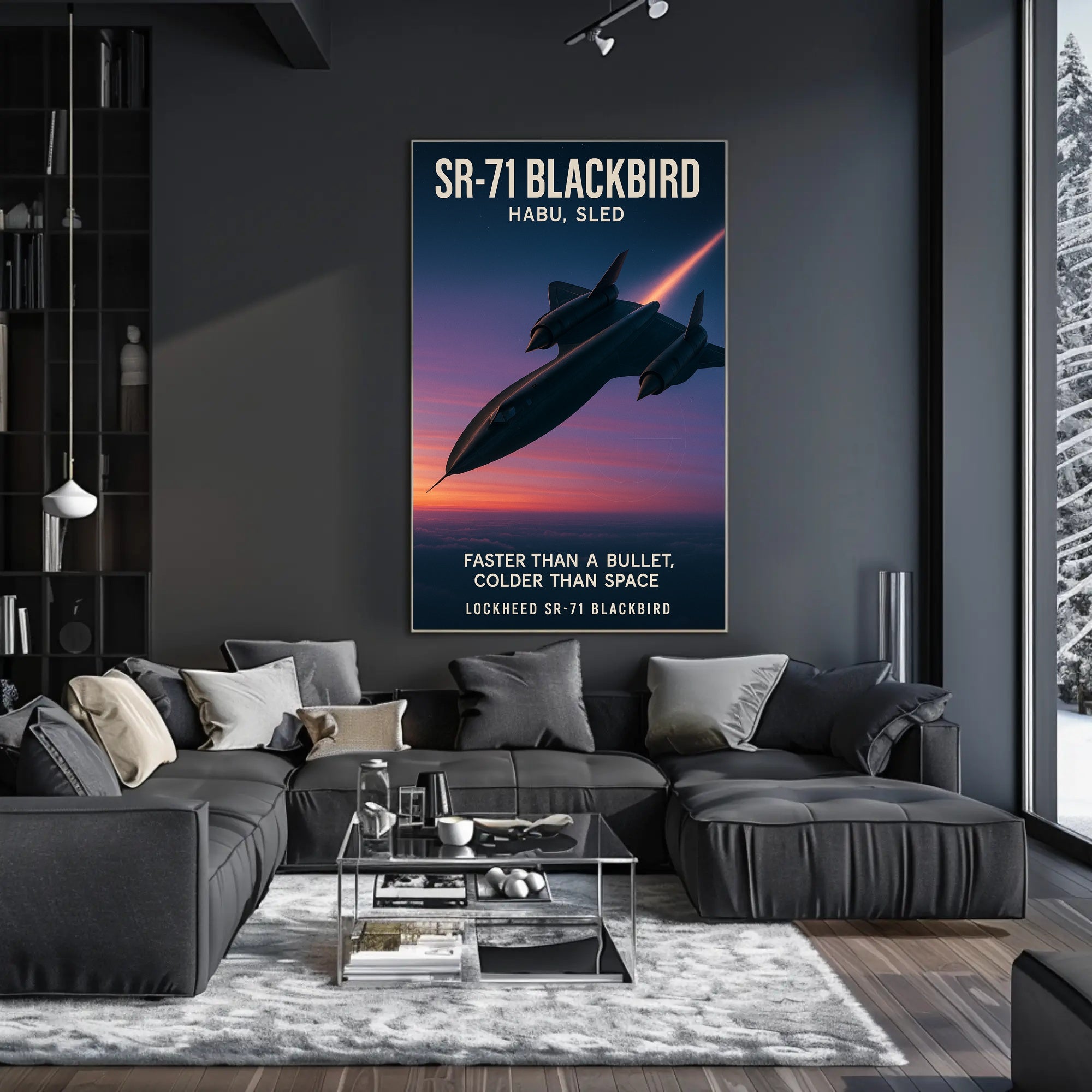 SR-71 Blackbird Iconic Aviation Poster