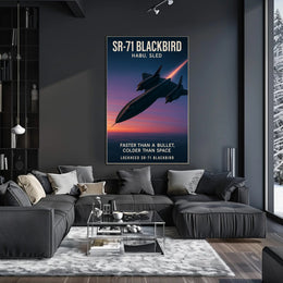 SR-71 Blackbird Iconic Aviation Poster