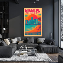 Miami, FL The Magic City Poster
