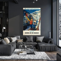 Sunny Winter Holidays With French Poster