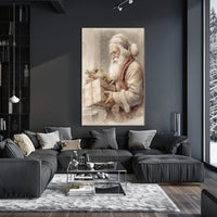 Vintage Santa Claus With Gifts Vintage Poster