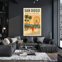 San Diego Pacific Holiday Poster