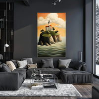 Tranquil Island Sanctuary Poster PosterGoat