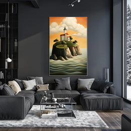 Tranquil Island Sanctuary Poster PosterGoat