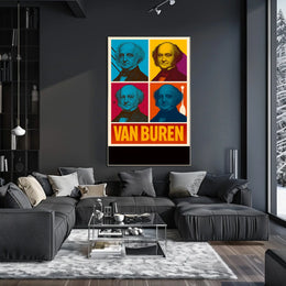 Van Buren Pop Art Tribute Poster