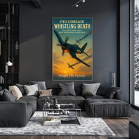 F4U Corsair Fighter WWII Poster