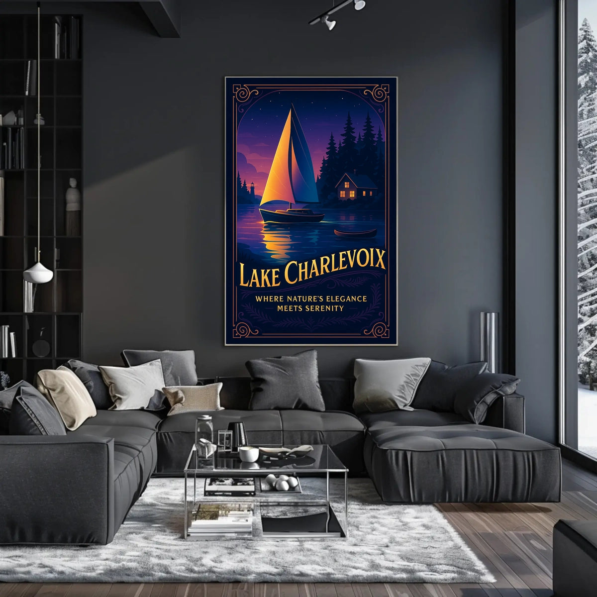 Lake Charlevoix Where NatureS Poster