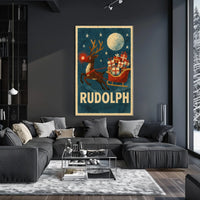 Rudolph Reindeer Poster