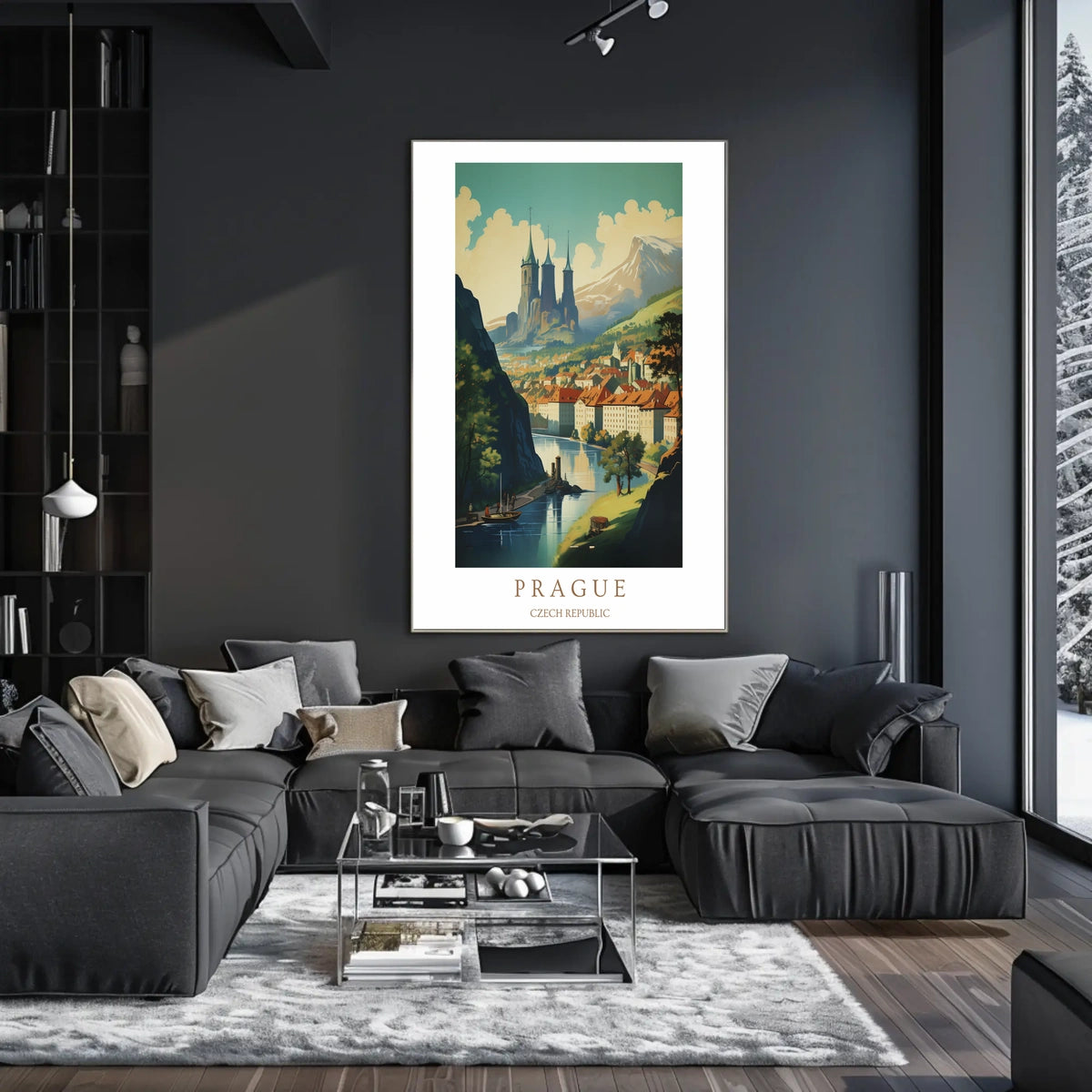 Prague A Scenic View Poster
