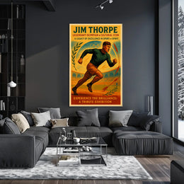 Jim Thorpe Legendary Olympian Cultural Icon Jim Thorpe Poster