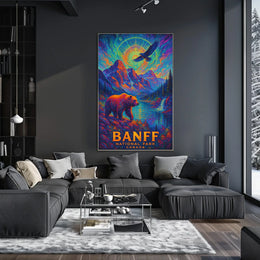 Banff Wilderness Dreamscape: Surreal Nature Art Poster