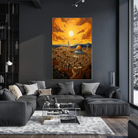 Golden Dome Cityscape in Jerusalem Cultural or Heritage Poster