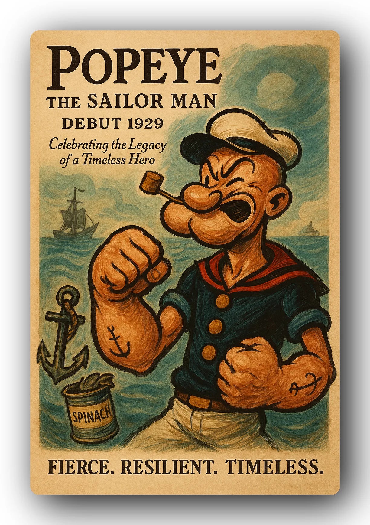 Popeye 1929 Art Trading Card POP-11