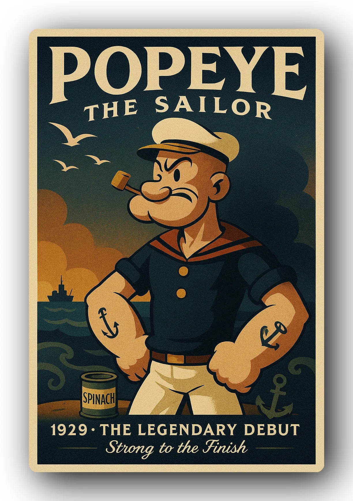 Popeye 1929 Art Trading Card POP-114