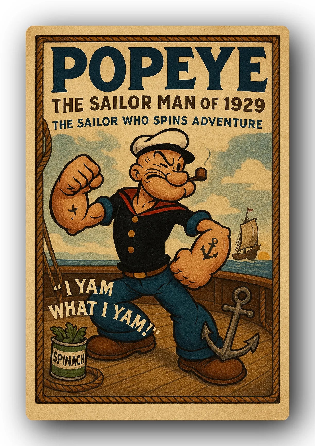 Popeye 1929 Art Trading Card POP-12