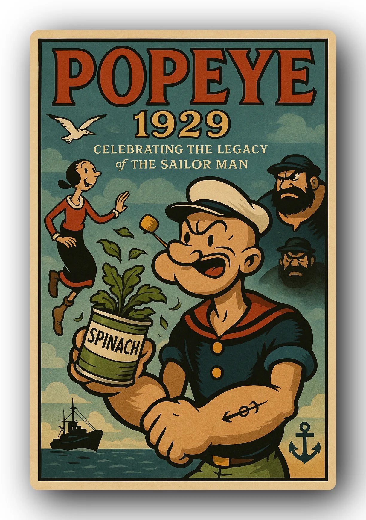 Popeye 1929 Art Trading Card POP-123