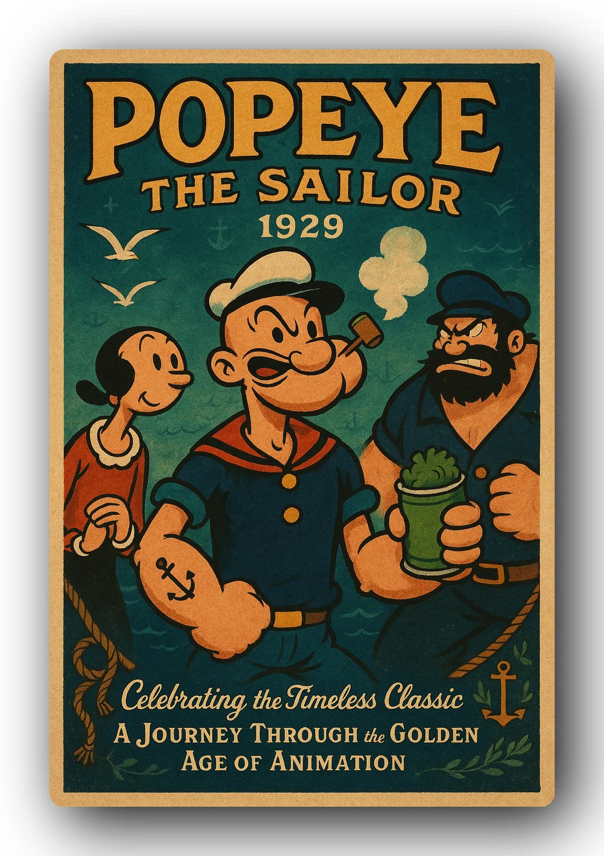 Popeye 1929 Art Trading Card POP-124