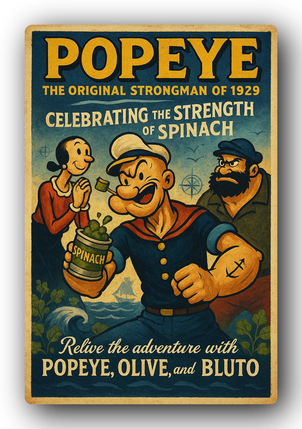 Popeye 1929 Art Trading Card POP-128
