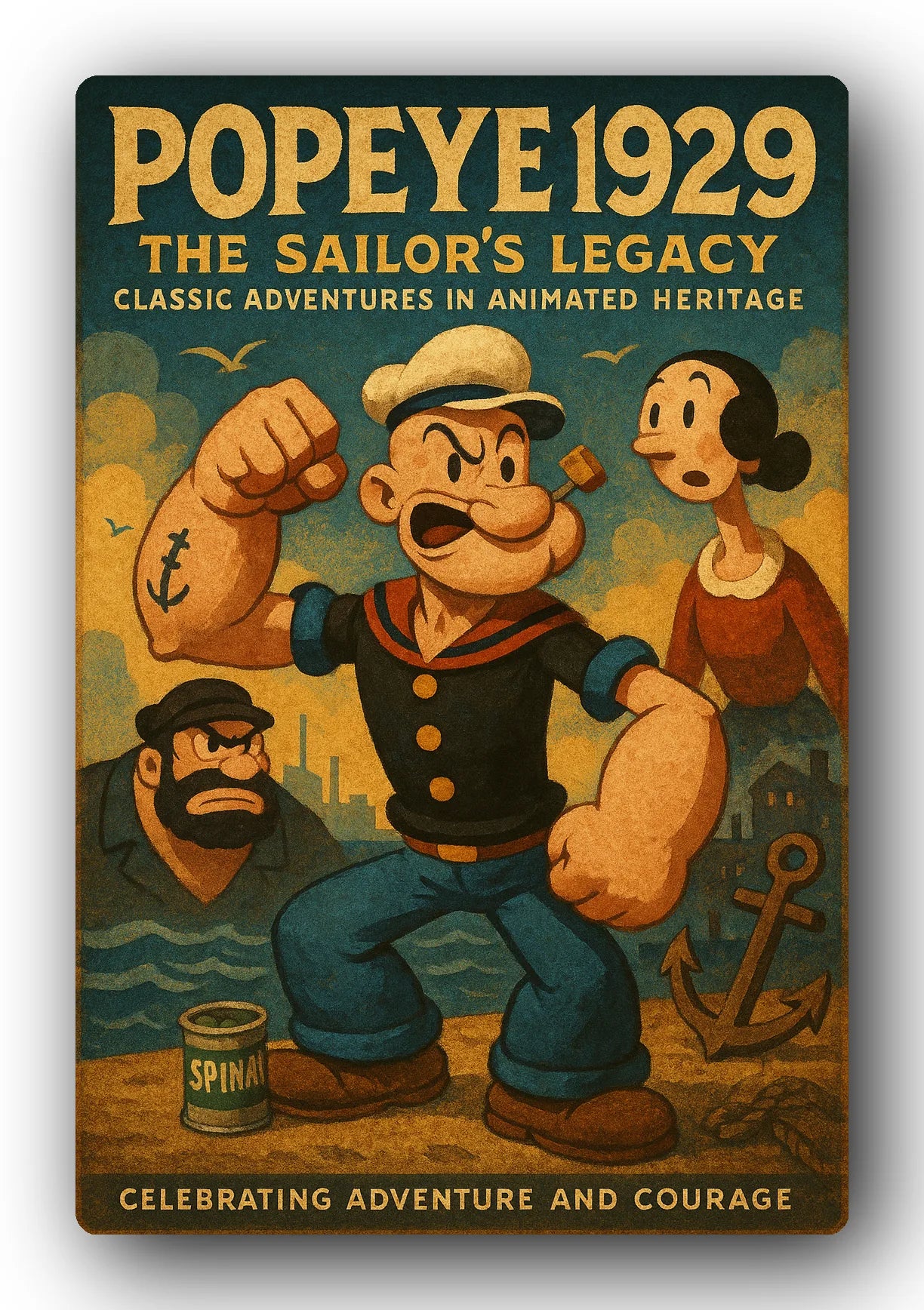 Popeye 1929 Art Trading Card POP-134