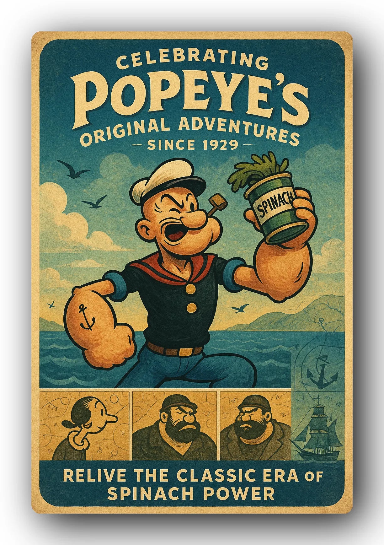 Popeye 1929 Art Trading Card POP-135