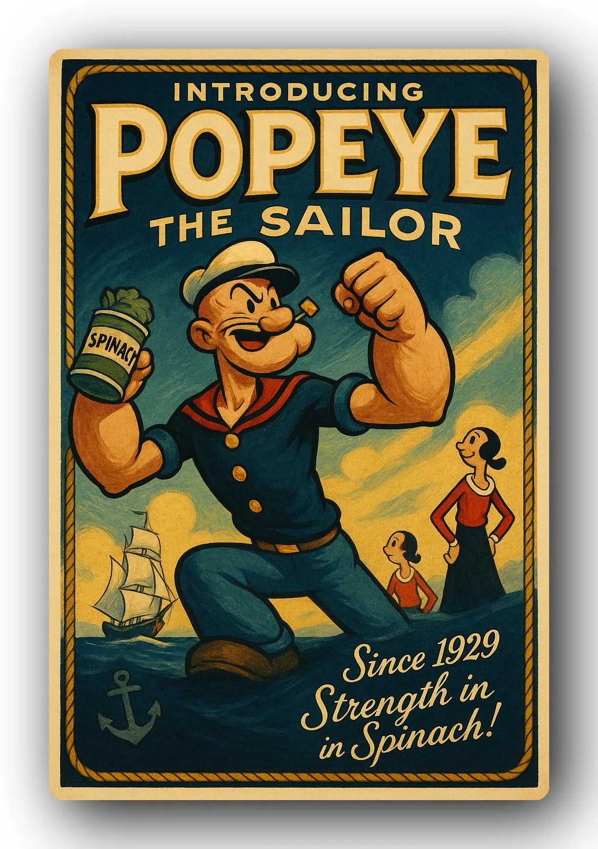 Popeye 1929 Art Trading Card POP-139