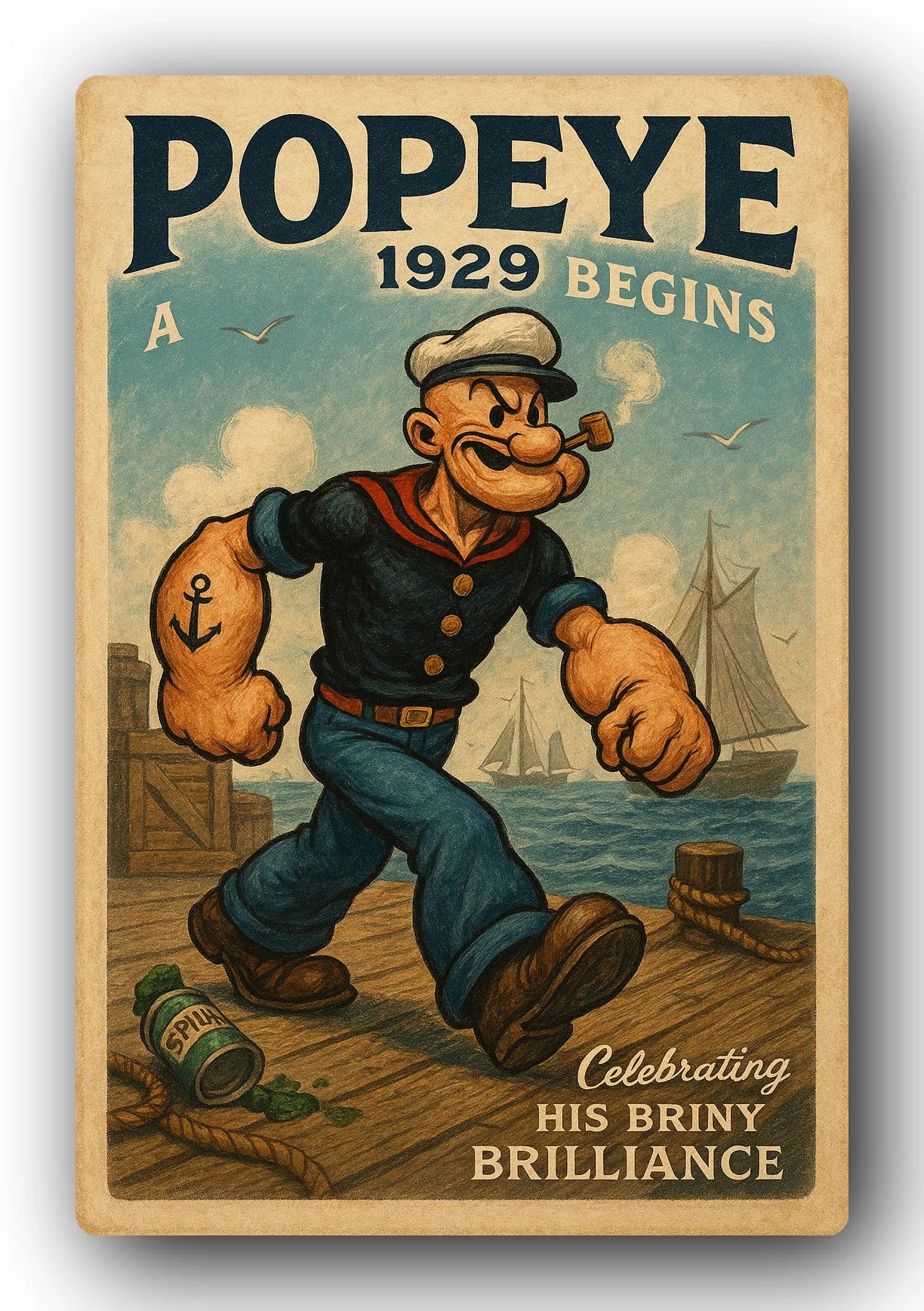 Popeye 1929 Art Trading Card POP-140