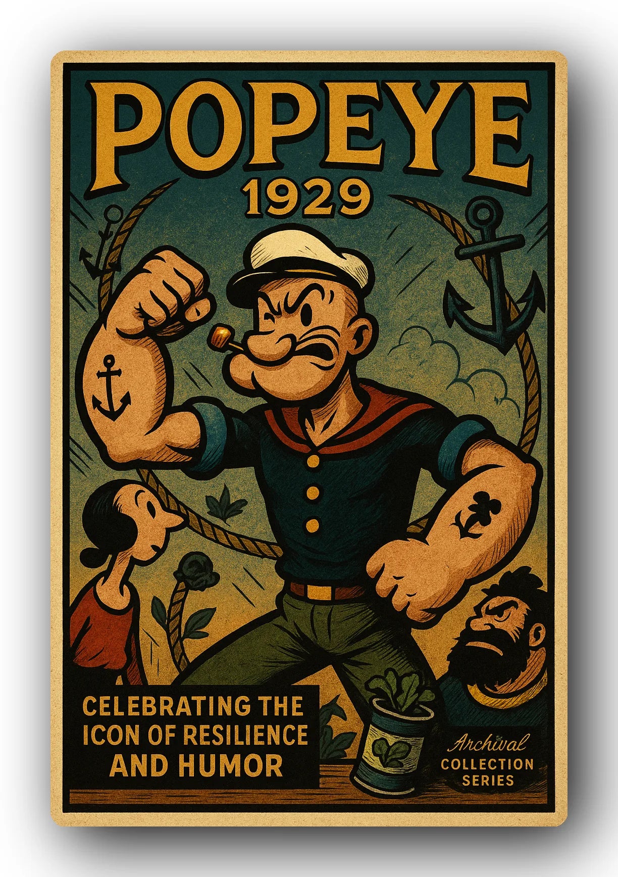 Popeye 1929 Art Trading Card POP-152