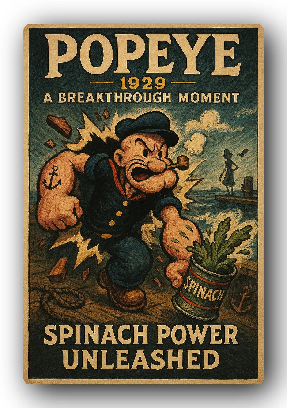 Popeye 1929 Art Trading Card POP-156