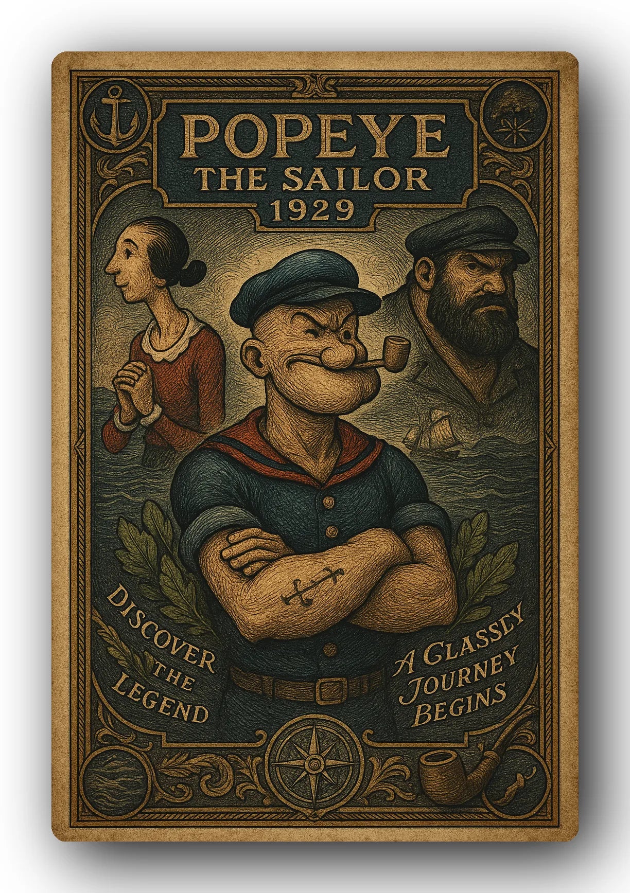 Popeye 1929 Art Trading Card POP-157