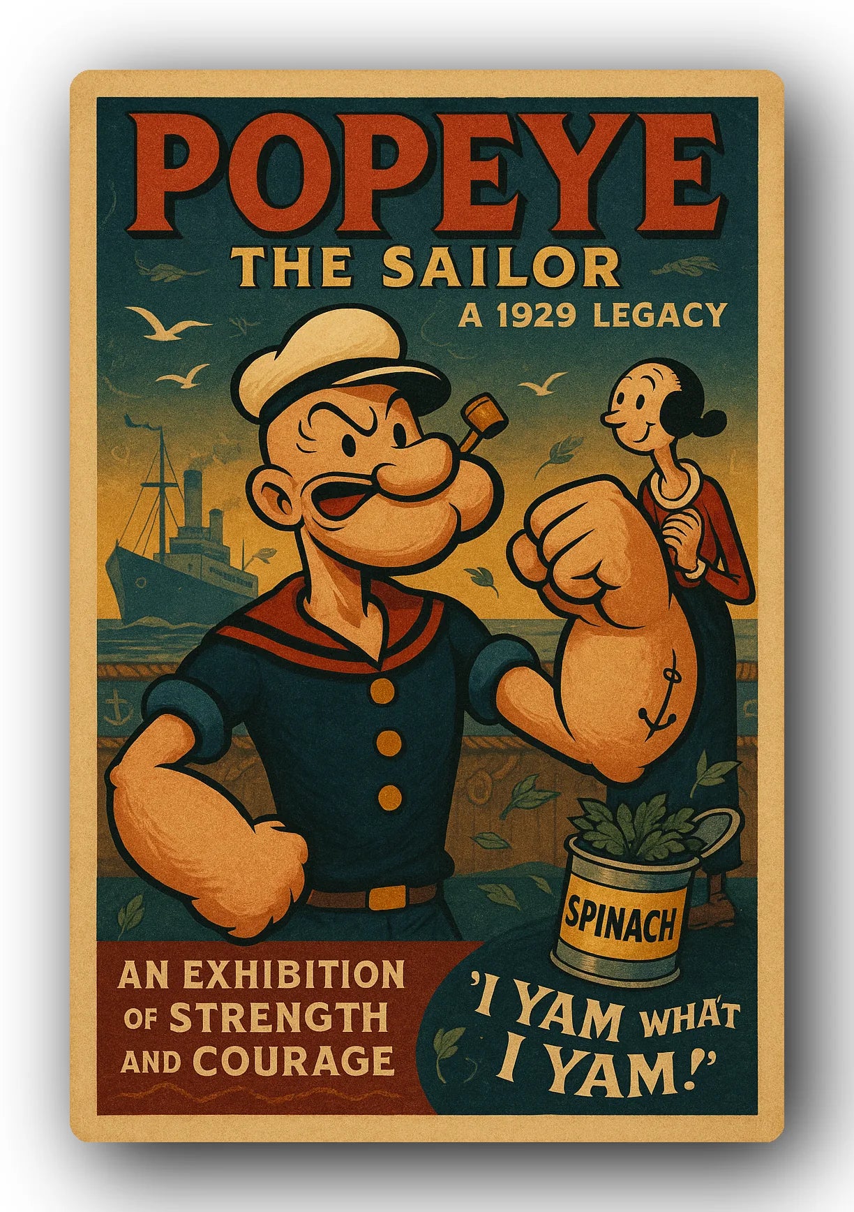 Popeye 1929 Art Trading Card POP-159