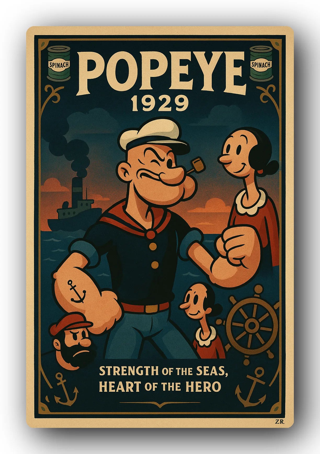 Popeye 1929 Art Trading Card POP-163
