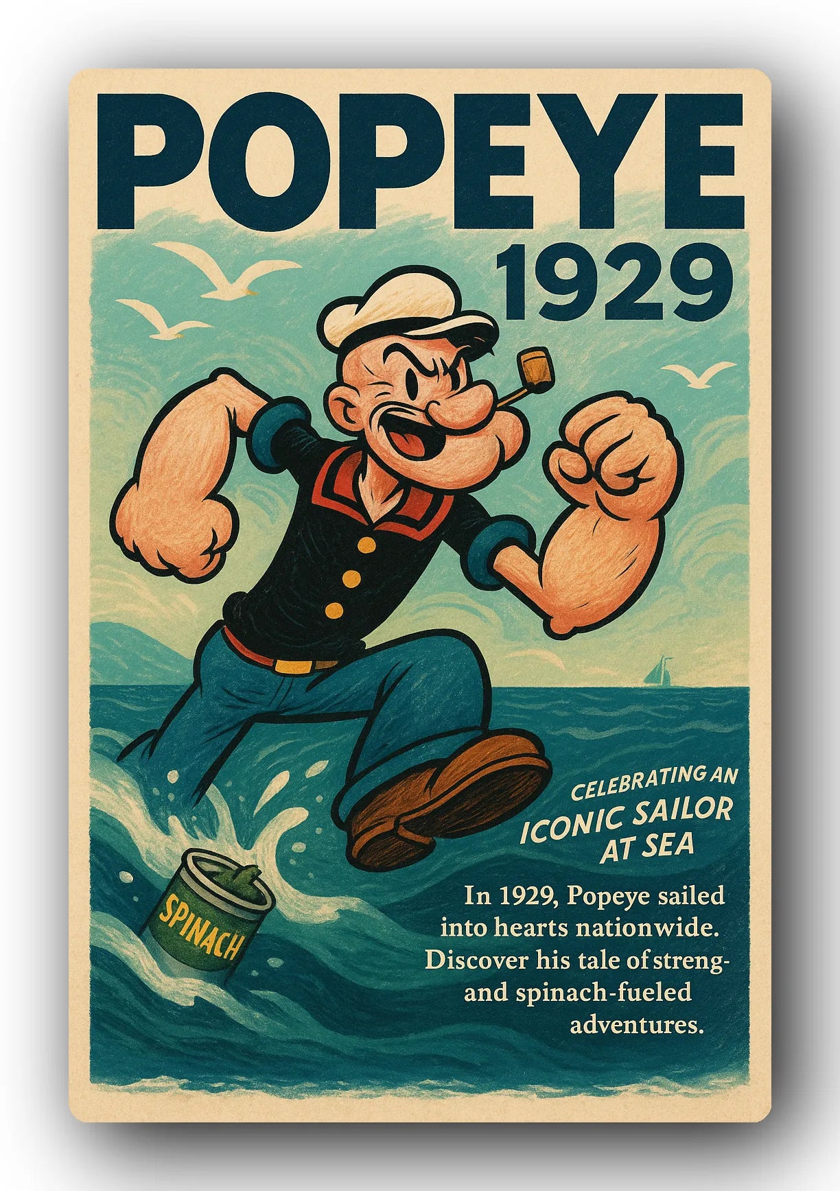 Popeye 1929 Art Trading Card POP-164