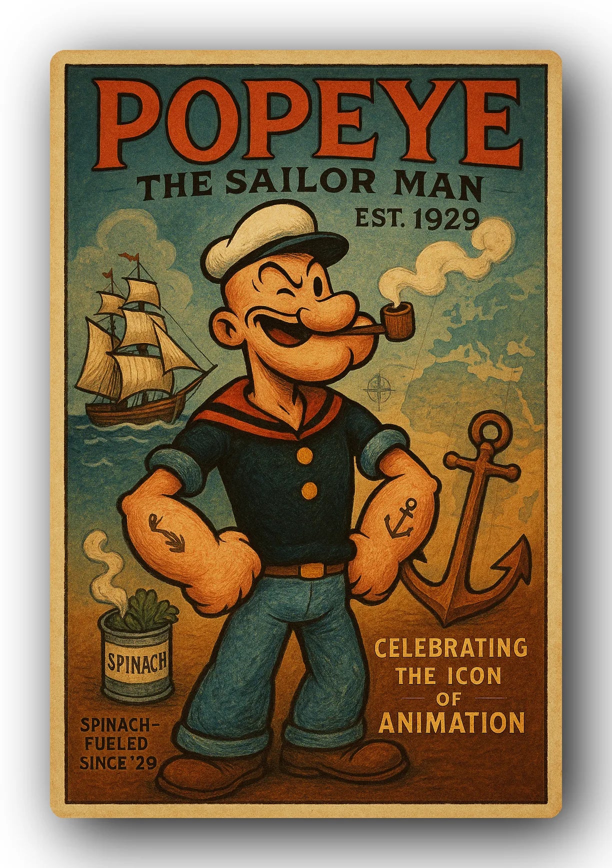 Popeye 1929 Art Trading Card POP-165