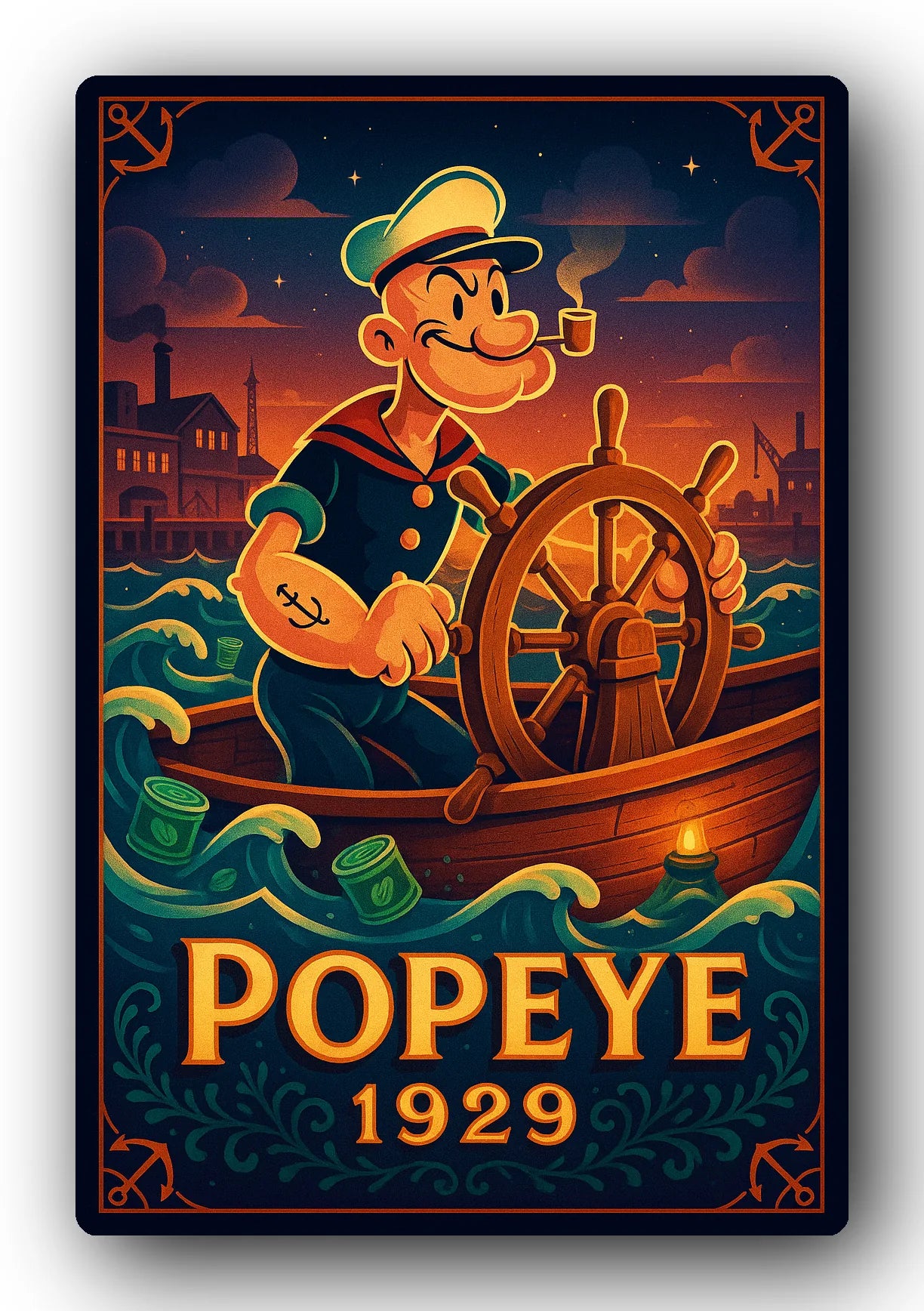 Popeye 1929 Art Trading Card POP-166