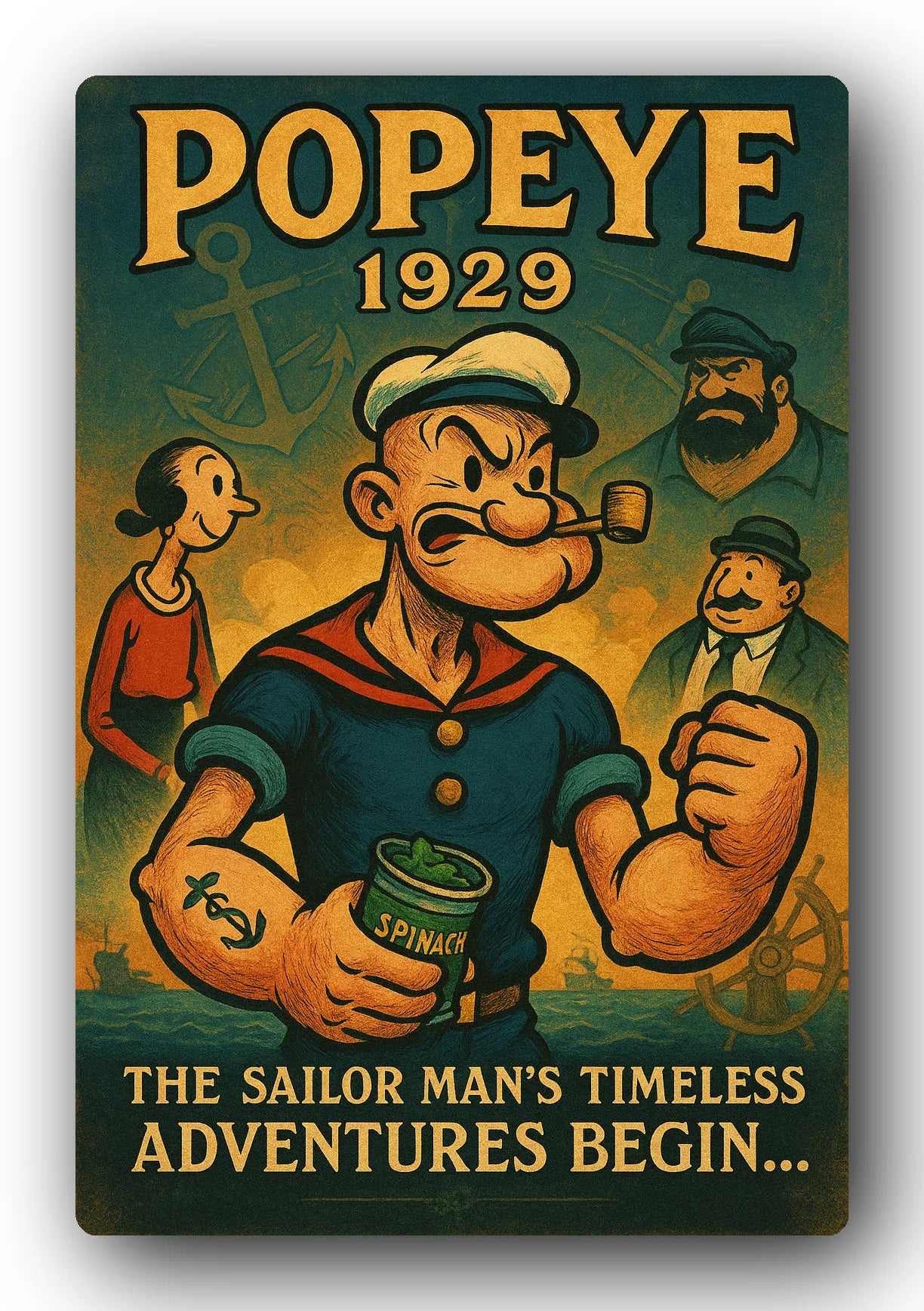 Popeye 1929 Art Trading Card POP-168