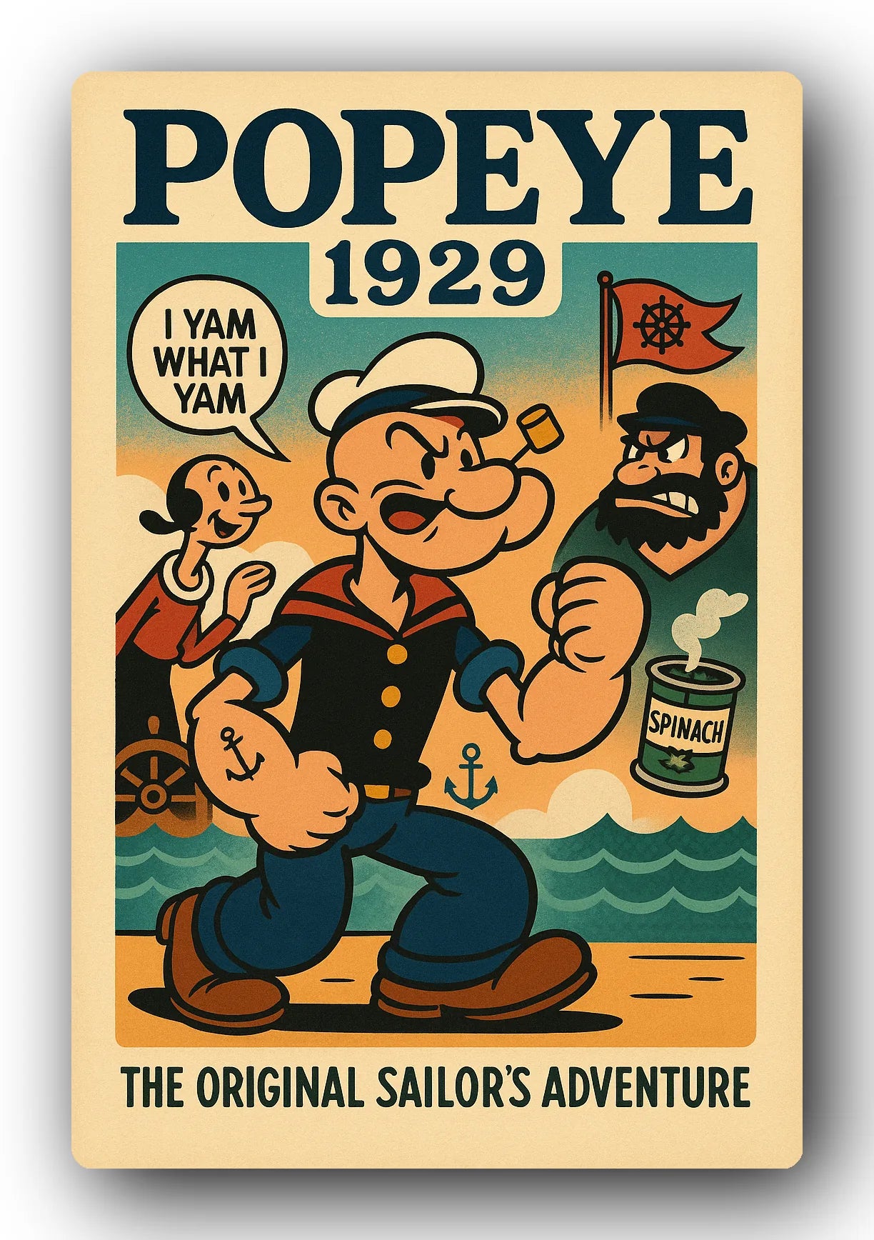 Popeye 1929 Art Trading Card POP-169
