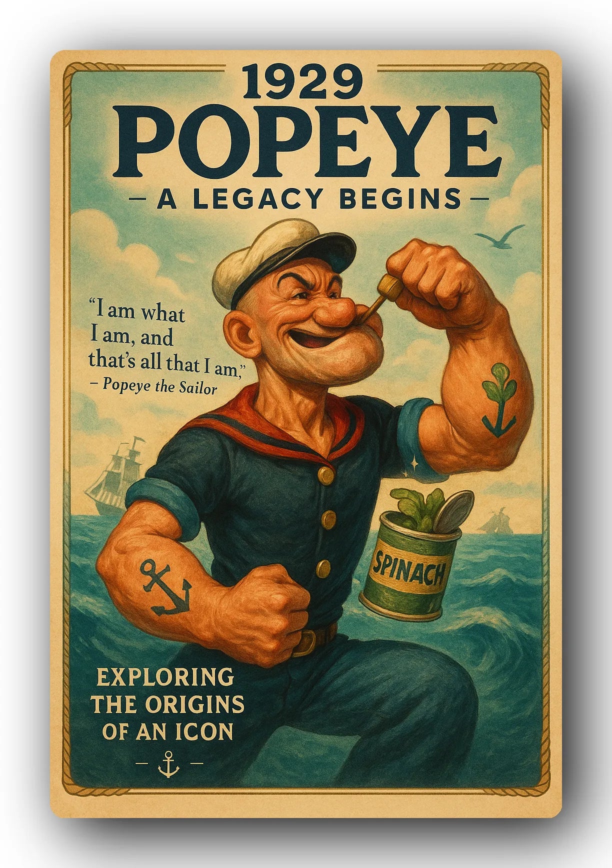Popeye 1929 Art Trading Card POP-17