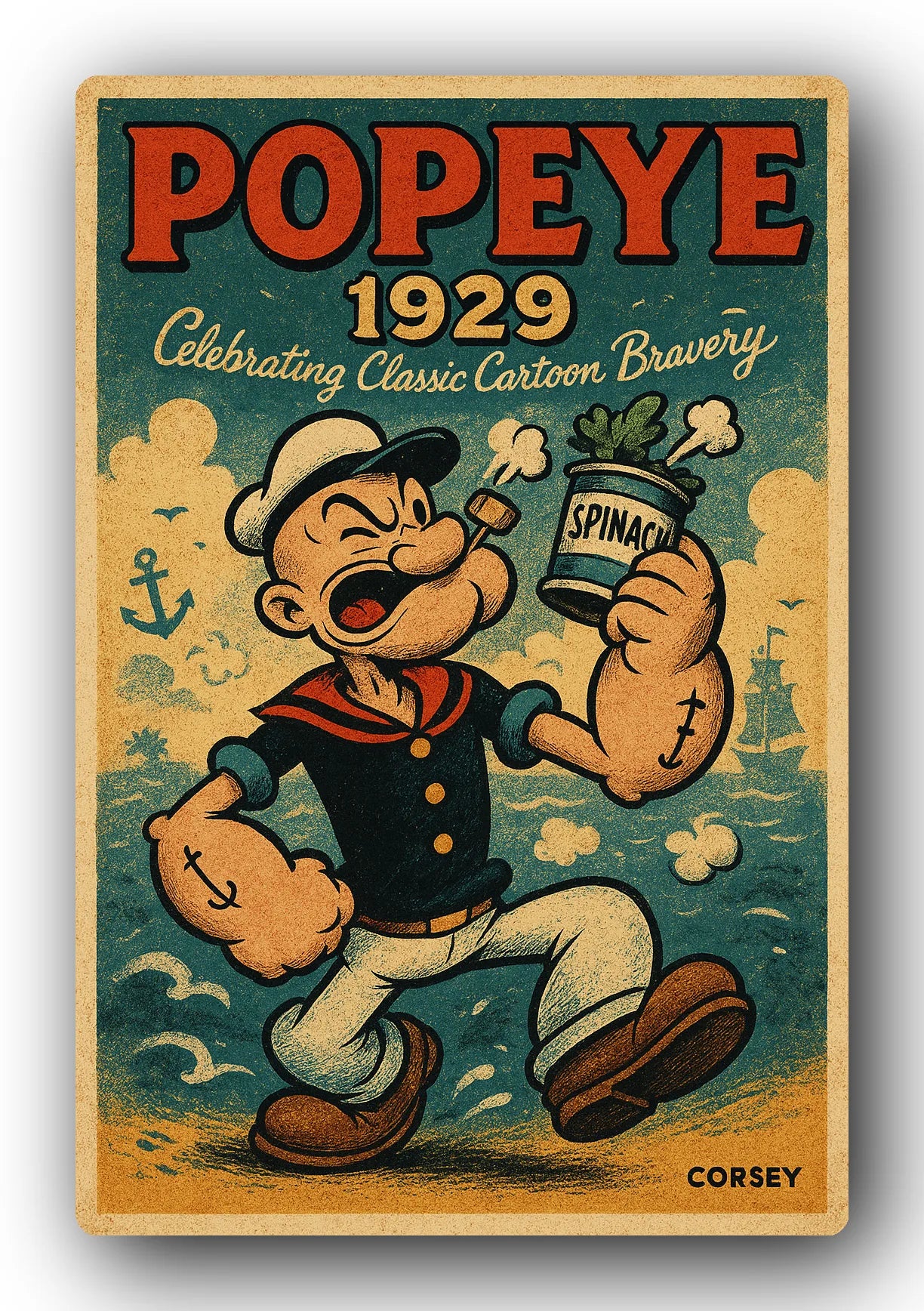 Popeye 1929 Art Trading Card POP-170