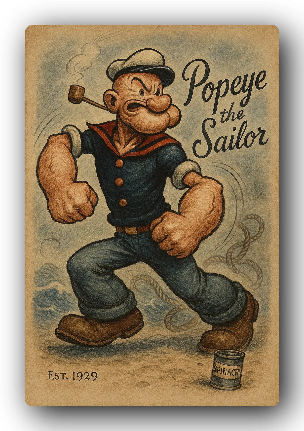 Popeye 1929 Art Trading Card POP-172