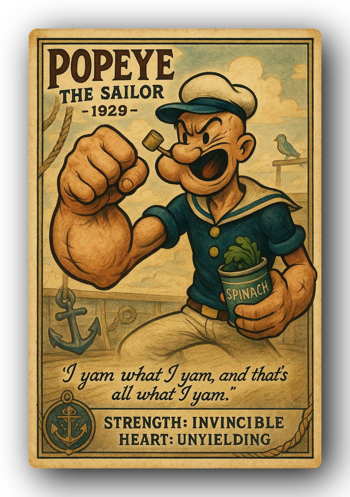 Popeye 1929 Art Trading Card POP-182