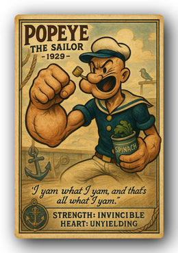 Popeye 1929 Art Trading Card POP-182