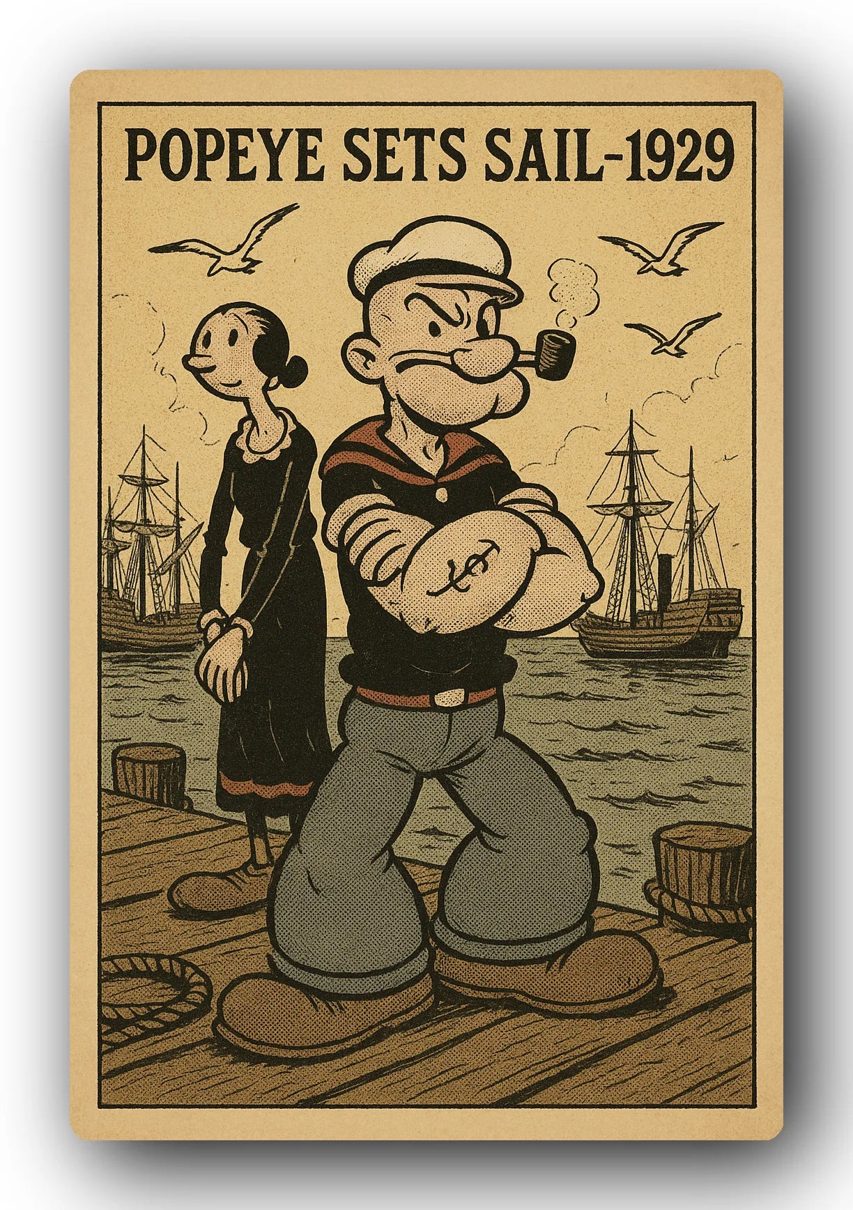 Popeye 1929 Art Trading Card POP-185